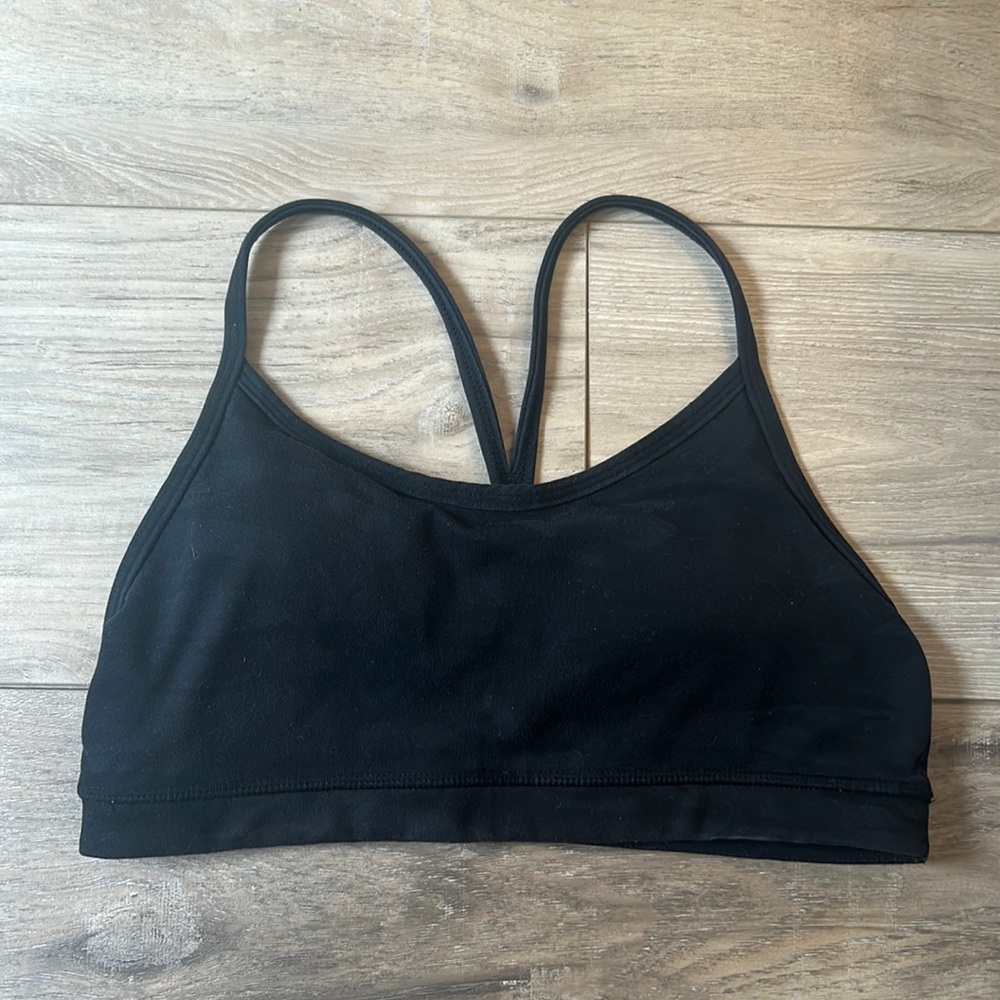 LULULEMON BLACK Y NULU SPORTS BRA